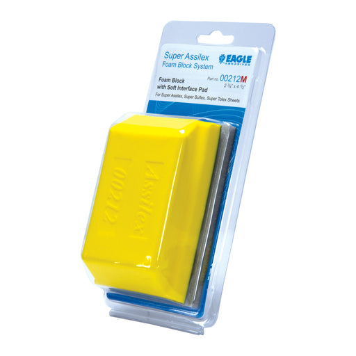 Eagle Abrasives Hand Sanding Block with Micro Hook Interface Pad, Super-Tack Attachment