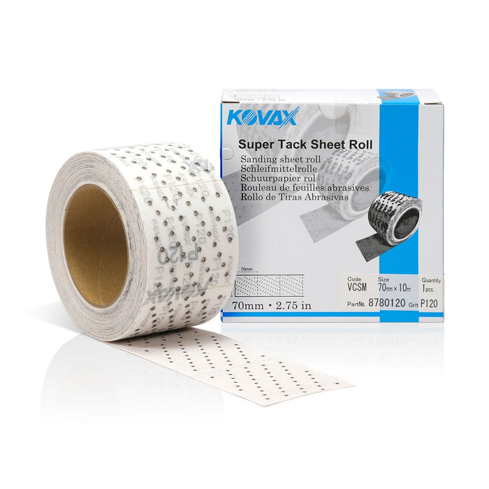 Eagle Abrasives Tri-Pro 878-0120 Multi-Hole Perforated Sheet Roll, 70 mm W x 10 m L, P120