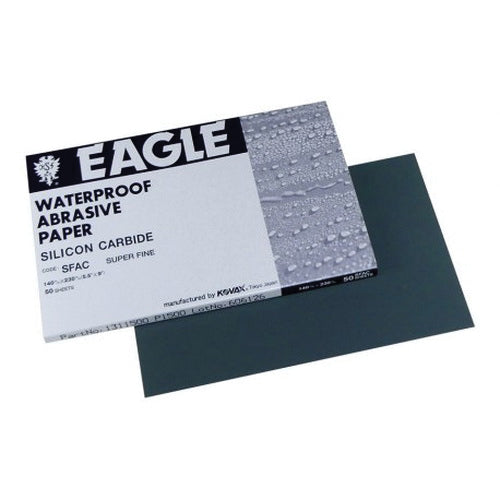 Eagle Abrasives 131-2501 Sanding Sheet, 5-1/2 in W x 9 in L, 2500 Grit, P2500-A Grade, Silicon Carbi