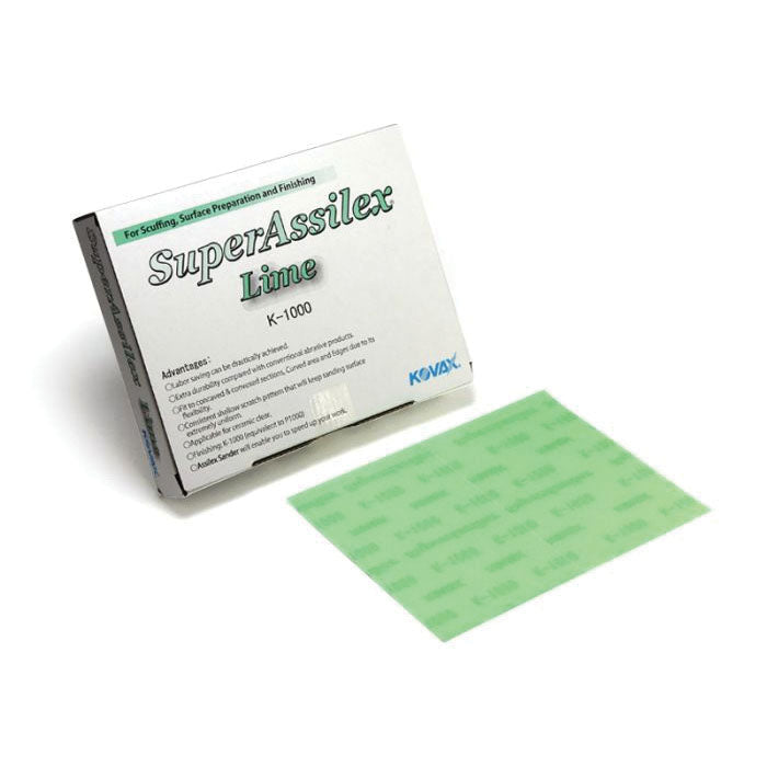 KOVAX Super Assilex 191-2507 1000 Grit Lime Sanding Sheet 130 mm x 170 mm