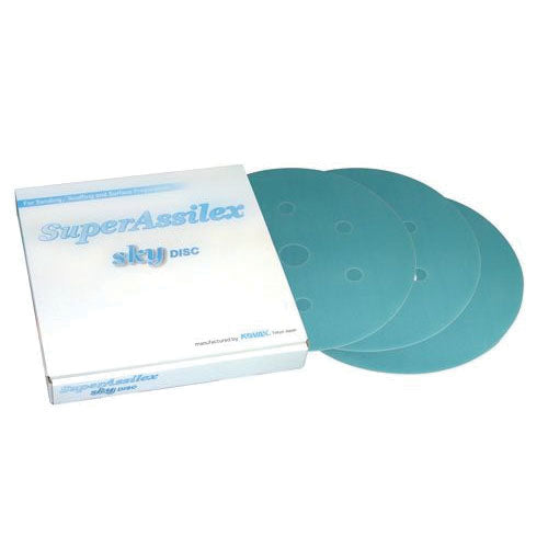 KOVAX Super Assilex 193-1538 600 Grit Sky 6 in Hook-and-Loop Sanding Disc
