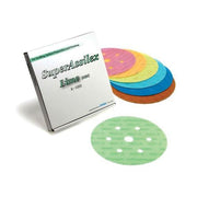 Eagle Abrasives Super Assilex 193-2545 Sanding Disc, 6 in Dia, 1500 Grit, Peach, Dry, Hook and Loop