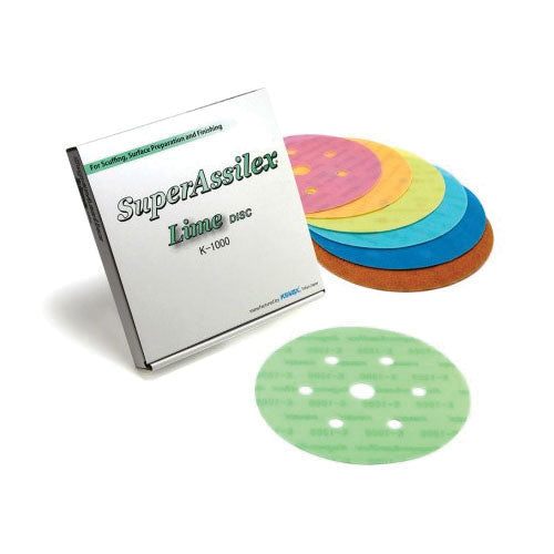 Abrasives Super Assilex 1500 Peach 6 in Hook-and-Loop Disc with 7 Holes (1932545)