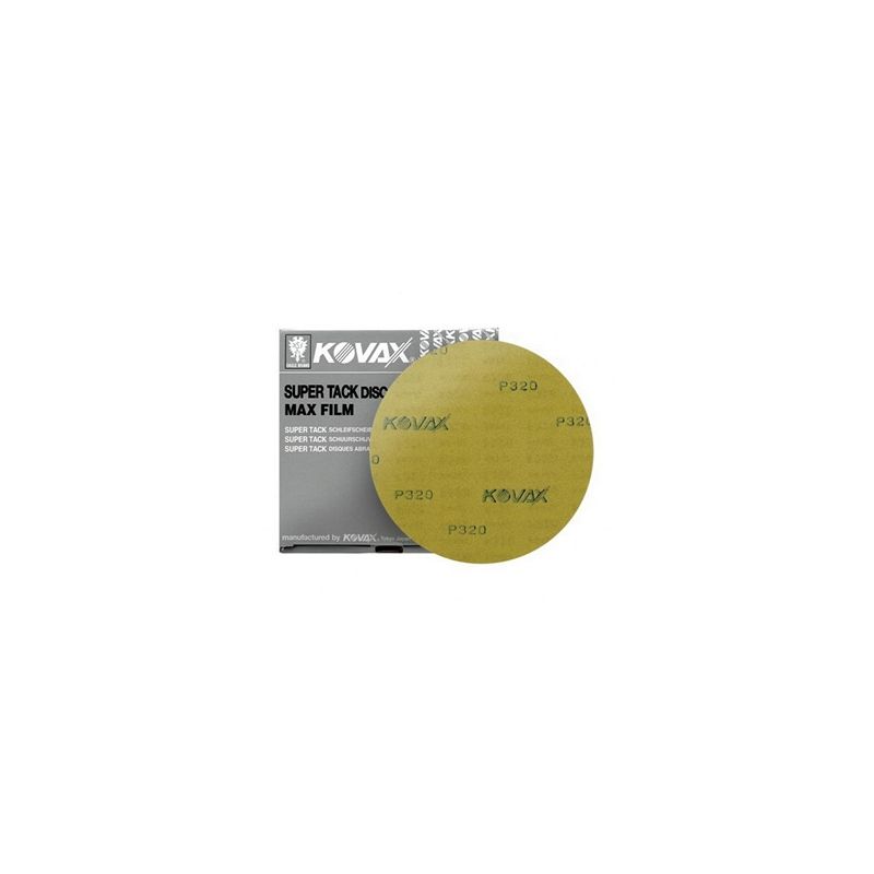 Abrasives KOVAX MaxFilm 5200220 P220 6 in Super-Tack Velour Disc for Heavy Primer and Shaping