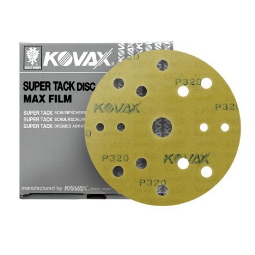 Eagle MaxFilm 523-0500 Sanding Disc, 6 in Dia, P500 Grit, Aluminum Oxide, Super-Tack Attachment, 15-