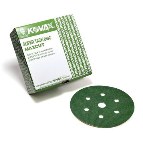 Maxcut 563-0080 Abrasive Disc, 6 in, 7 Holes, 80 Grit, Super-Tack Attachment
