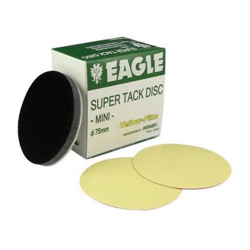 Abrasives 7301000 KOVAX Yellow-Film 3 in 1000 Grit Super-Tack Velour Abrasive Disc Yellow