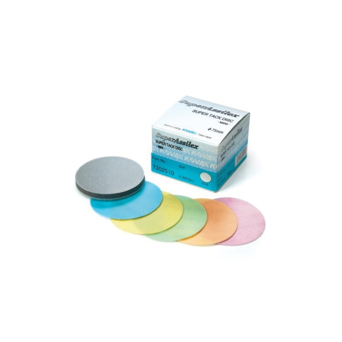 Eagle Abrasives Super Assilex 730-2505 Sanding Disc, 3 in Dia, 1500 Grit — Peach
