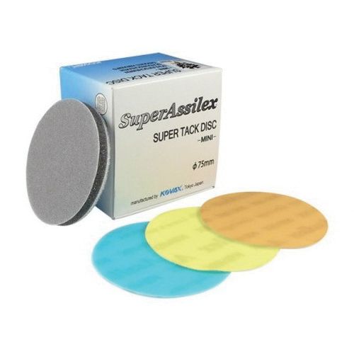 Eagle Super Assilex 730-2507 Abrasive Disc, 3 in, 1200 Grit, Super-Tack Attachment, Orange