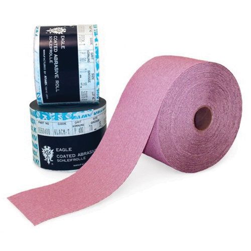 Eagle Abrasives Finkat 856-0120 File Sheet Roll, 2-3/4 in W x 25 m L, 120 Grit, P120-C Grade, Alumin