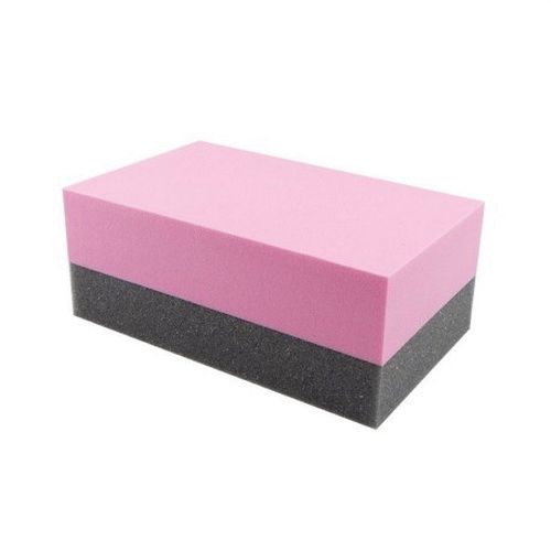 Eagle Abrasives 971-0013 Two-Tone Hand Sanding Pad, 67 mm W x 110 mm L, 45 mm THK, Stickon (PSA) Att