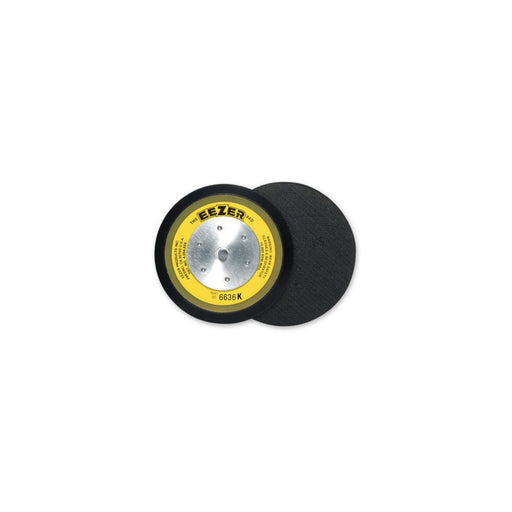 Eezer 6636K Standard-Duty Round Sanding Pad, 6 in Dia, 5/16-24 Arbor, Epoxy Fiberglass, Hook and Loo