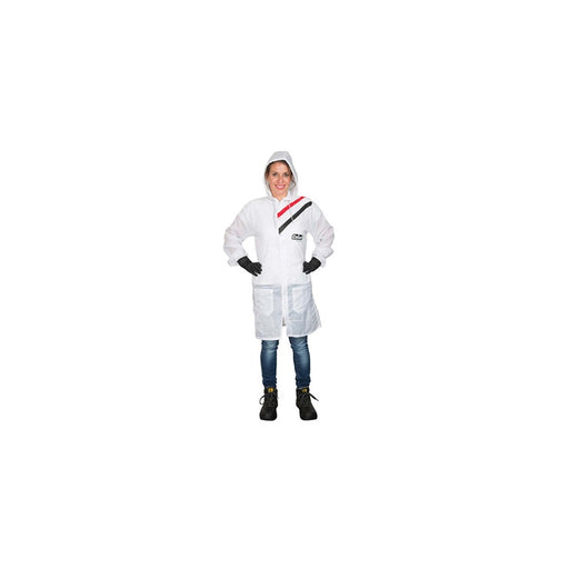 EMM Specialties Colad 510164 Series 5101 Anti-Static Plain Lab Coat, 4X-Large, White, Nylon