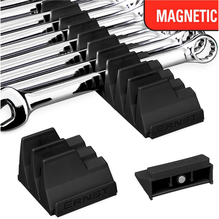 Ernst Manufacturing Tool Magnetic Modular Wrench Pro Organizer - Black