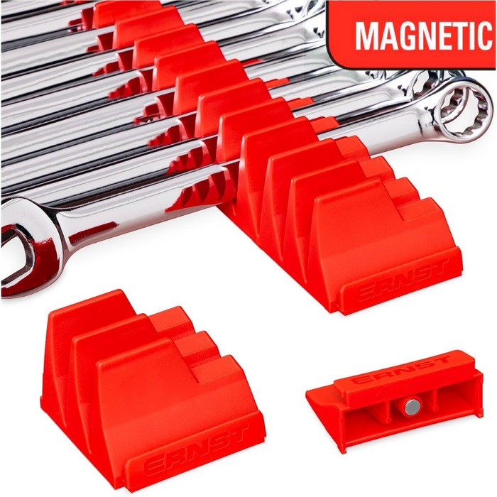 Ernst Manufacturing Tool Magnetic Modular Wrench Pro Organizer - Red