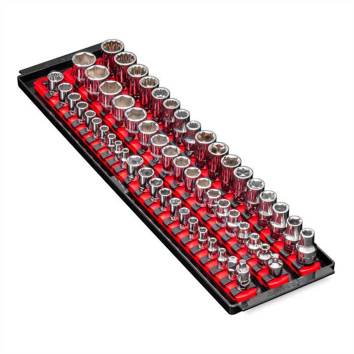 Ernst Manufacturing 3 Rail Twist Lock Socket Boss 18", Red - 1/4", 3/8" & 1/2"