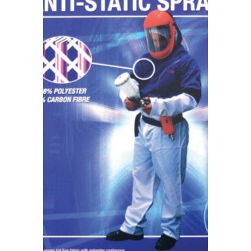 E-Z Mix 75658 Anti-Static Spray Suit, 3X-Large, Carbon Fiber Threads, Adjustable Waist, Detachable H