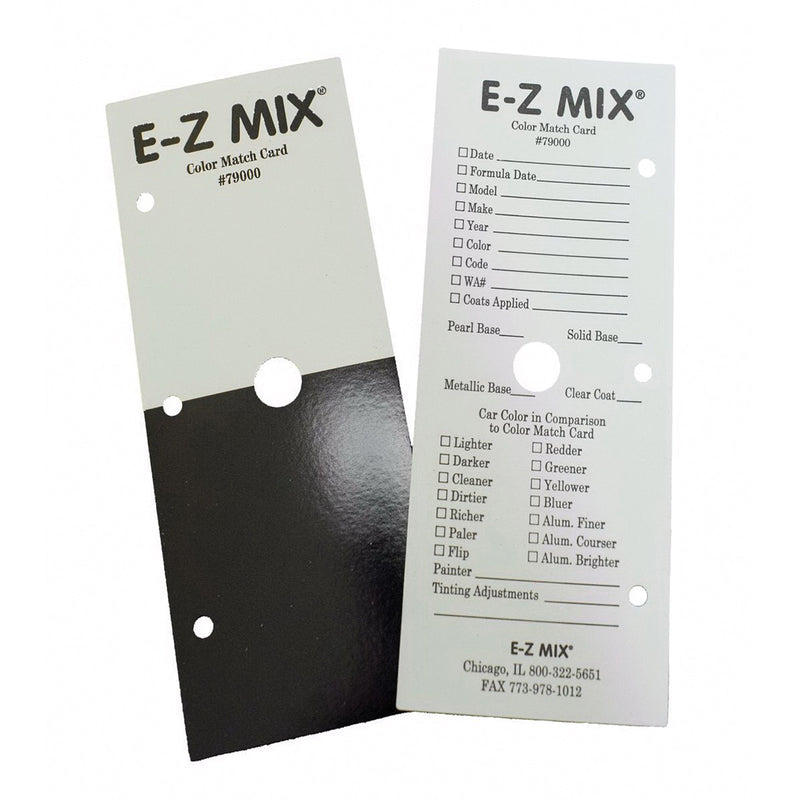 79000 Color Match Card, Black And White