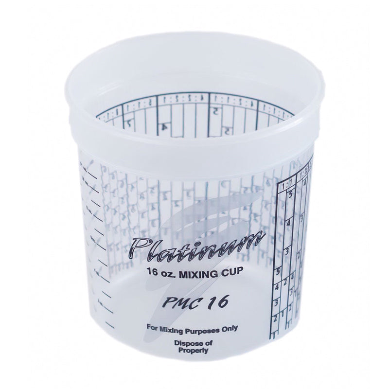 E-Z Mix Platinum PMC16 Disposable Mixing Cup with PPG Ratios, 1 pt