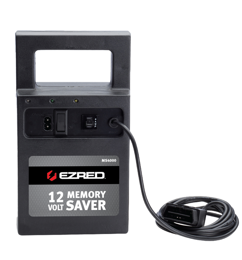 EZ Red MS4000 Super Memory Saver with OBD2 Hard-Wired Connection, 12 V 4.5 Ah Battery