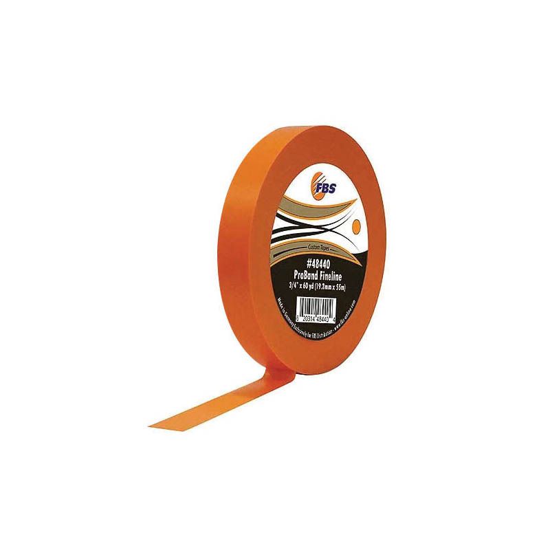 ProBand Fine Line Tape 48440 60 yd x 3/4 in Orange Polymer Backing