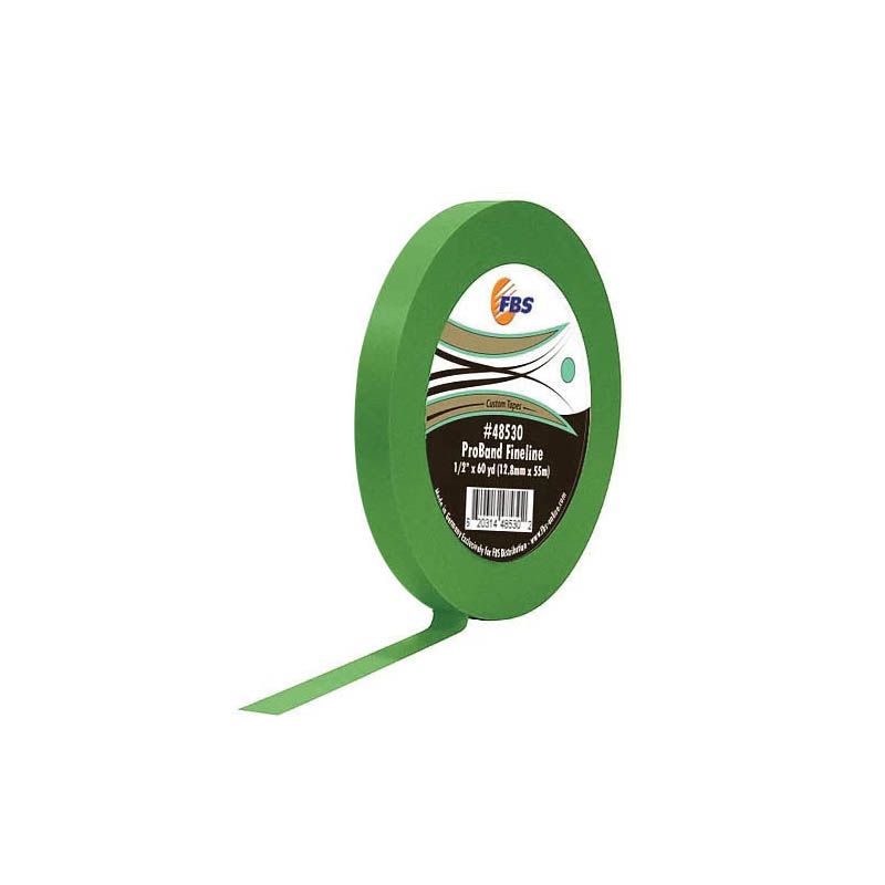 ProBand Fine Line Tape 48530 60 yd x 1/2 in Green polymer film with rubber adhesive