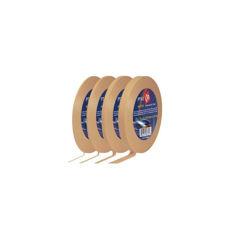 PT43 Performance Tape 48710 55 yd x 1/8 in Beige for plastic parts and difficult masking areas
