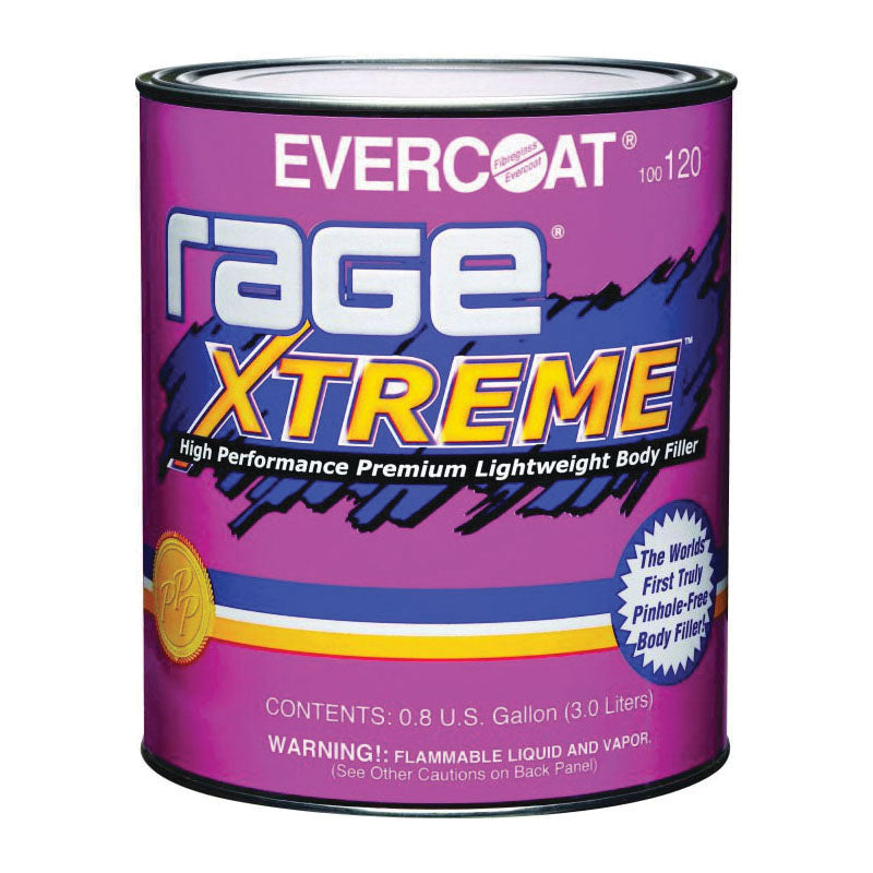 Evercoat Rage XTREME 100120 High Performance Premium Lightweight Body Filler, 1 gal Can, White, Past