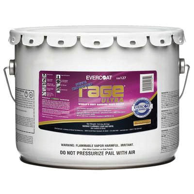 Evercoat Rage Ultra 100127 Body Filler, 3 gal Can, Light Gray, Paste