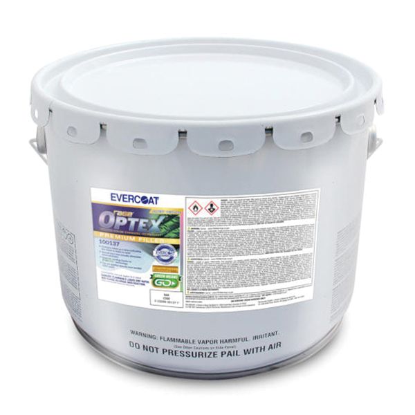 Evercoat Rage OPTEX 100137 Ultra Premium Body Filler, 3 gal Pail, Pink, Liquid