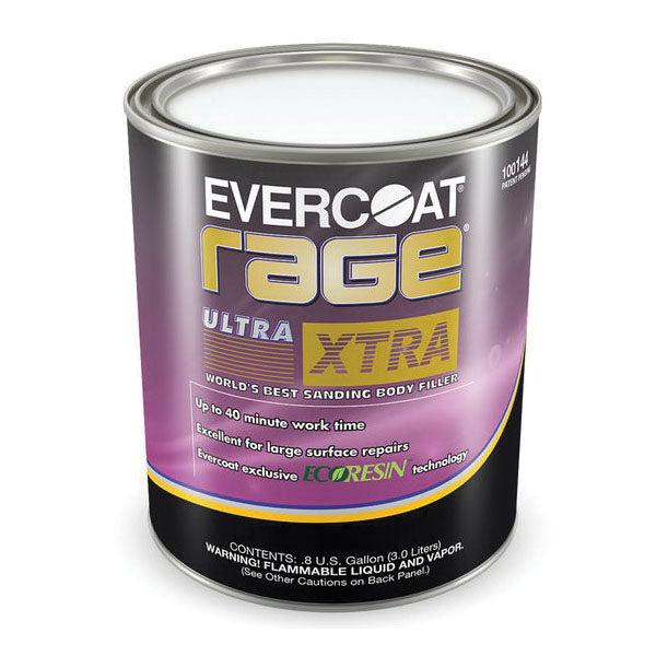 Rage Ultra XTRA Premium Body Filler 144 1 gal Yellow Liquid