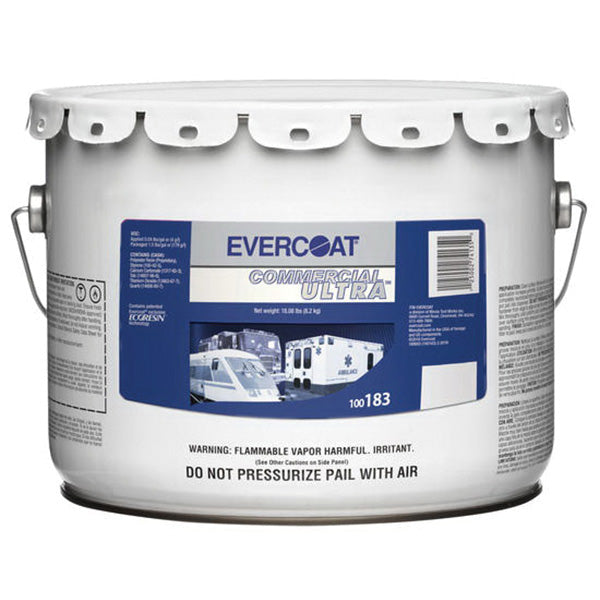 Evercoat Commercial Ultra 100183 Body Filler, 3 gal Pail, White, Liquid