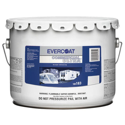 Evercoat Commercial Ultra 100183 Body Filler, 3 gal Pail, White, Liquid