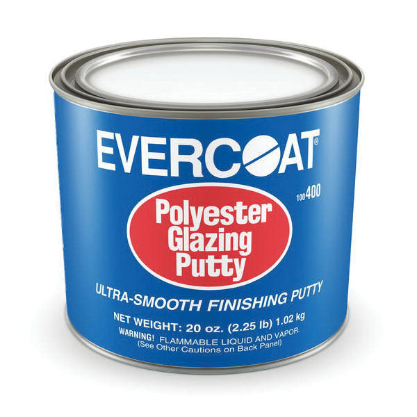 Evercoat 100400 Polyester Glazing Putty, 2.25 lb Can, White, Paste — 20