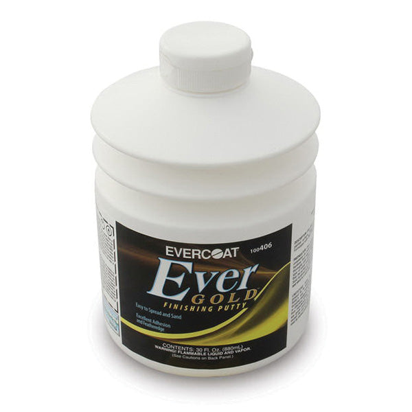 Evercoat EverGold 100406 Finishing Putty, 880 mL Pump, White, Liquidy Paste