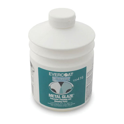 Evercoat METAL GLAZE 100416 Polyester Finishing and Blending Putty, 30 oz Pump, Thixotropic Liquid