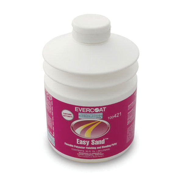 Evercoat EASY SAND 100421 Flowable Polyester Finishing and Blending Putty, 30 oz Pump, Thixotropic L