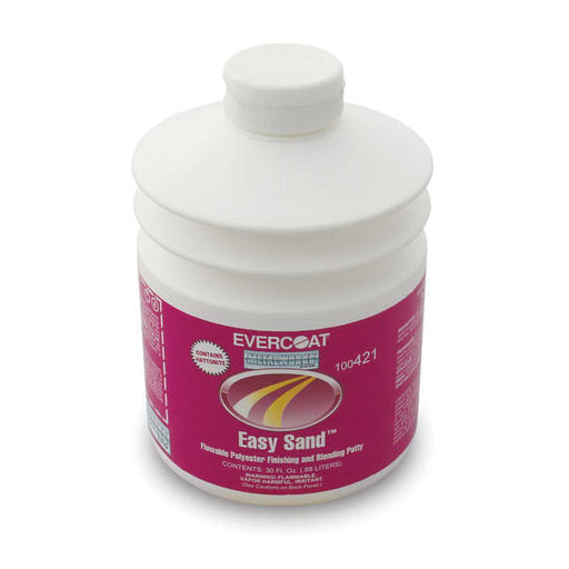 Evercoat EASY SAND 100421 Flowable Polyester Finishing and Blending Putty, 30 oz Pump, Thixotropic L