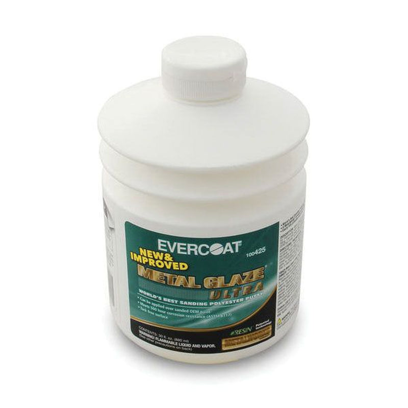 Evercoat METAL GLAZE Ultra 100425 Sanding Polyester Putty, 880 mL Pumptainer, Green, Liquid — 30 — view 2