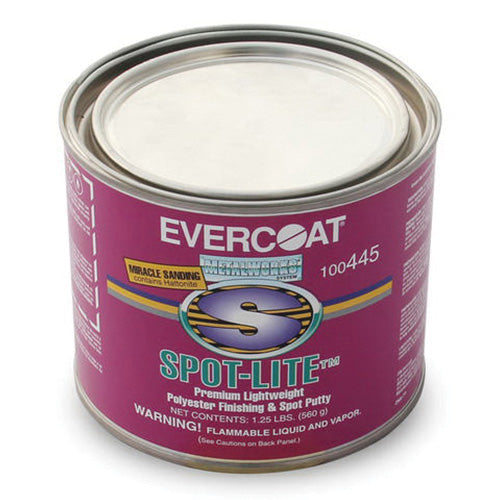 Evercoat SPOT-LITE 100445 Lightweight Premium Polyester Finishing and Spot Putty, 20 oz Can, White,