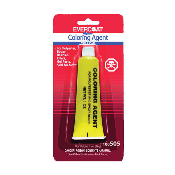 Evercoat 100505 Color Agent, 1 oz Tube, Yellow, Liquid