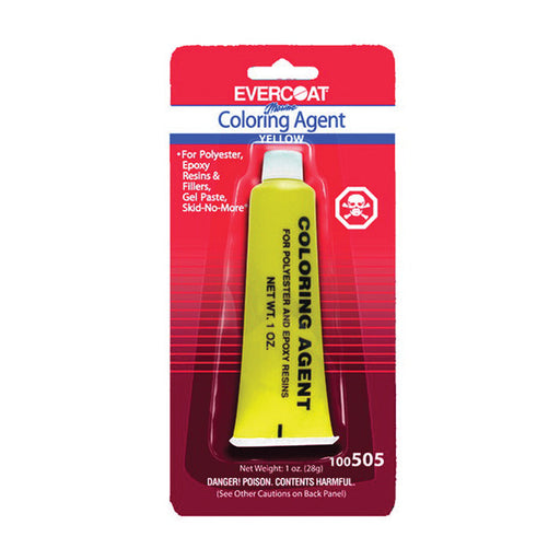 Evercoat 100505 Color Agent, 1 oz Tube, Yellow, Liquid
