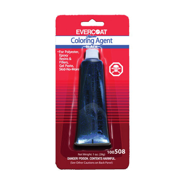 Evercoat 100508 Color Agent, 1 oz Tube, Black, Liquid