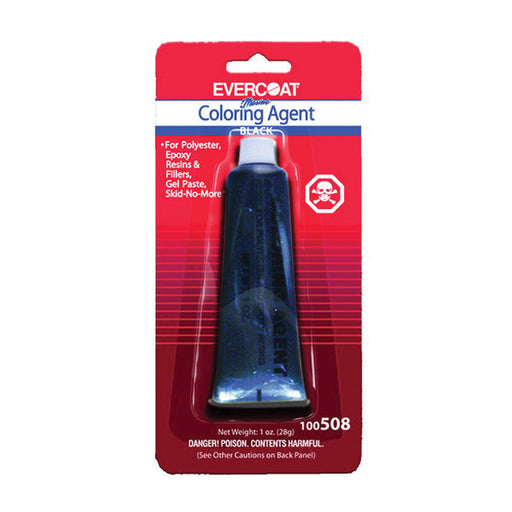 Evercoat 100508 Color Agent, 1 oz Tube, Black, Liquid