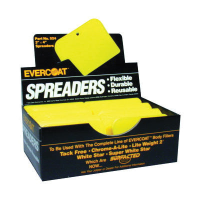 Spreader 100524 Plastic 3 x 4 in with Display Box for Body Filler