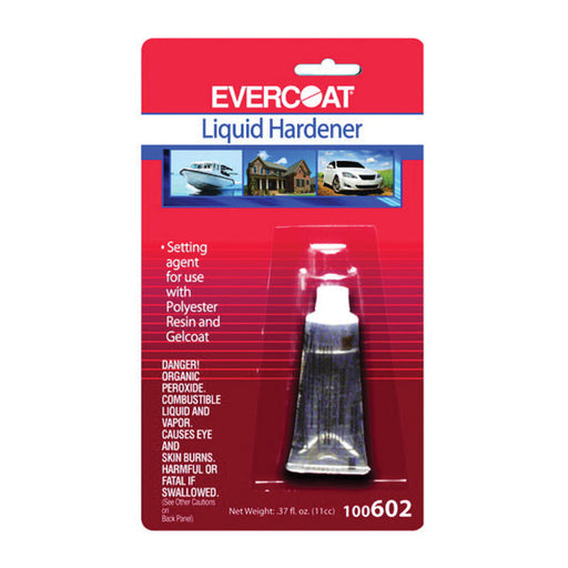 Evercoat 100602 Liquid Hardener, 11 cc Tube, Clear, Liquid