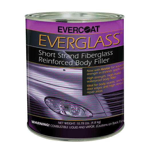 Evercoat EVERGLASS 100622 Short Strand Fiberglass Reinforced Body Filler, 1 gal Can, Blue/Green, Pas