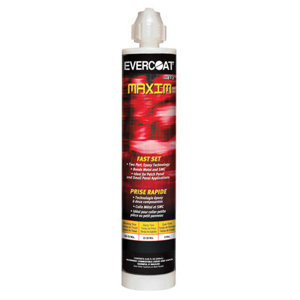 Maxim 100812 Fast Set Bonding Adhesive 250 mL Black Paste Cartridge