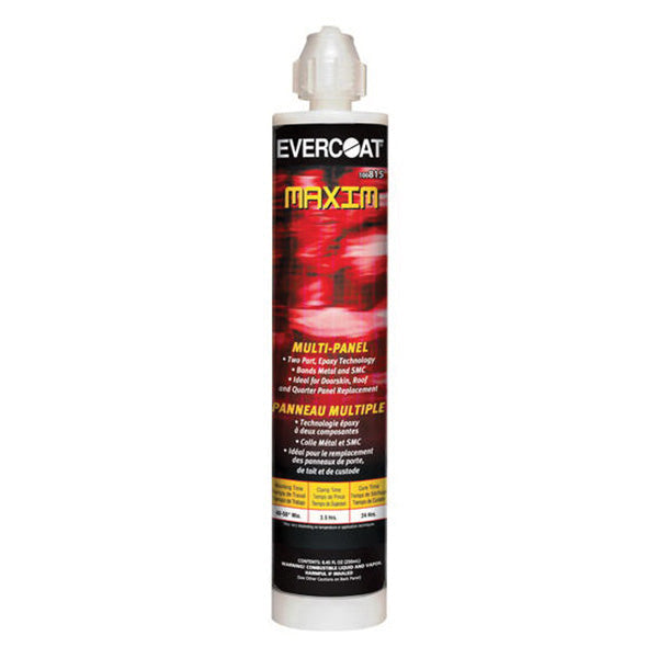 Evercoat Maxim Multi-Panel Bonding Adhesive 815 - 250 mL Black Paste Cartridge for Panel Repairs