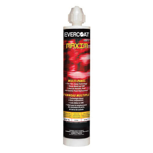 Evercoat MAXIM 100815 Multi-Panel Bonding Adhesive, 250 mL Cartridge, Black, Paste, 1:1 Mixing, 24 h